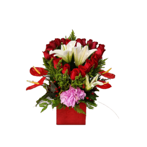 Arreglo Imperial Rojo y Blanco