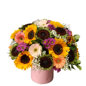 Armonía de Girasoles y Gerberas