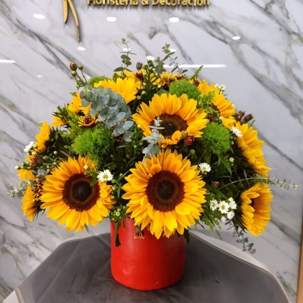 Centro de Mesa Radiante con Girasoles - Imagen 2