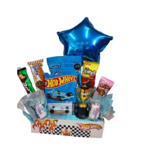 Box Hot Wheels con dulces y sorpresa